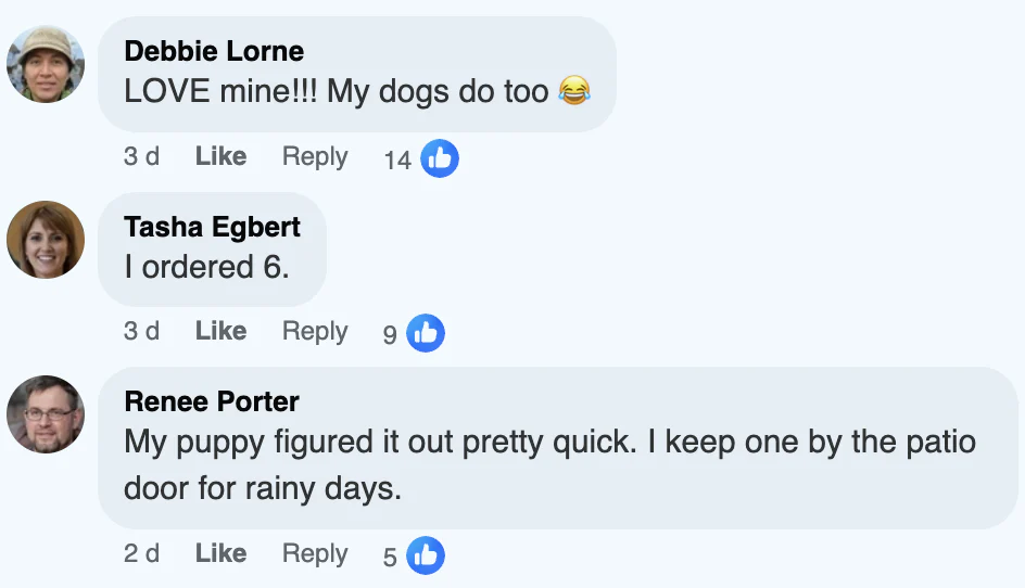 Customer review screenshot