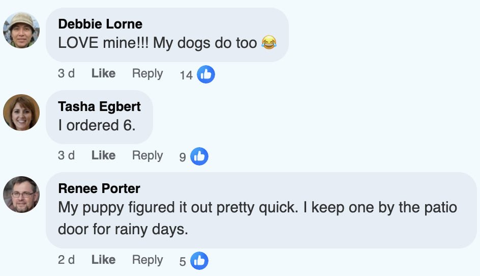 Customer social review screenshot